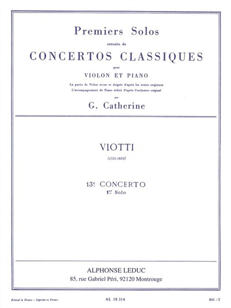 Premiers Solos Concertos